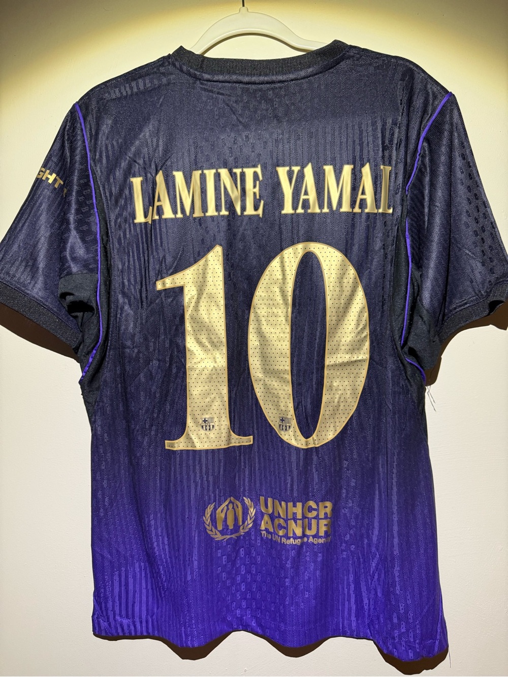 Lamine Yamal #10 Men’s Football Shirt - Black & Purple